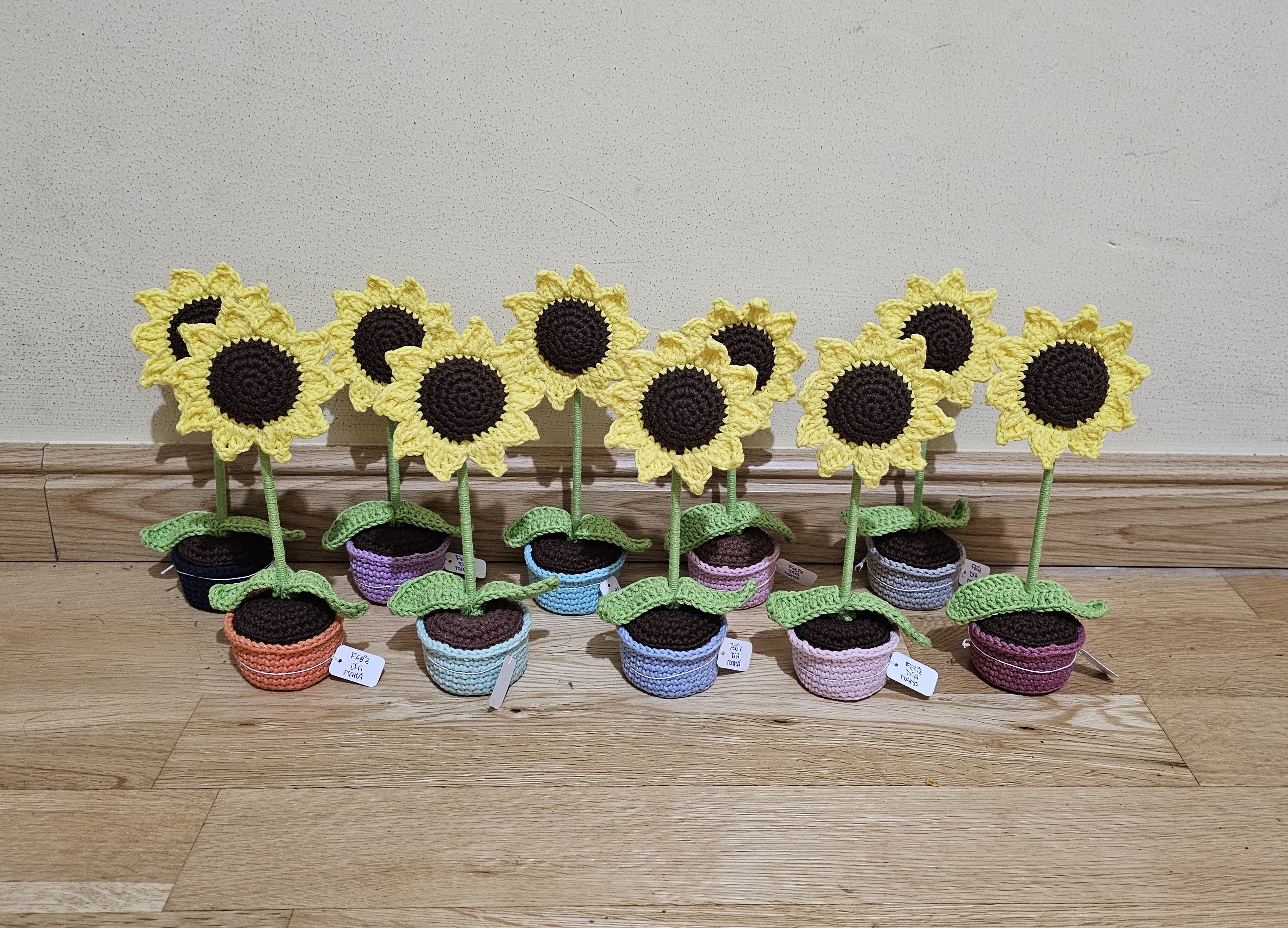 Macetitas girasoles