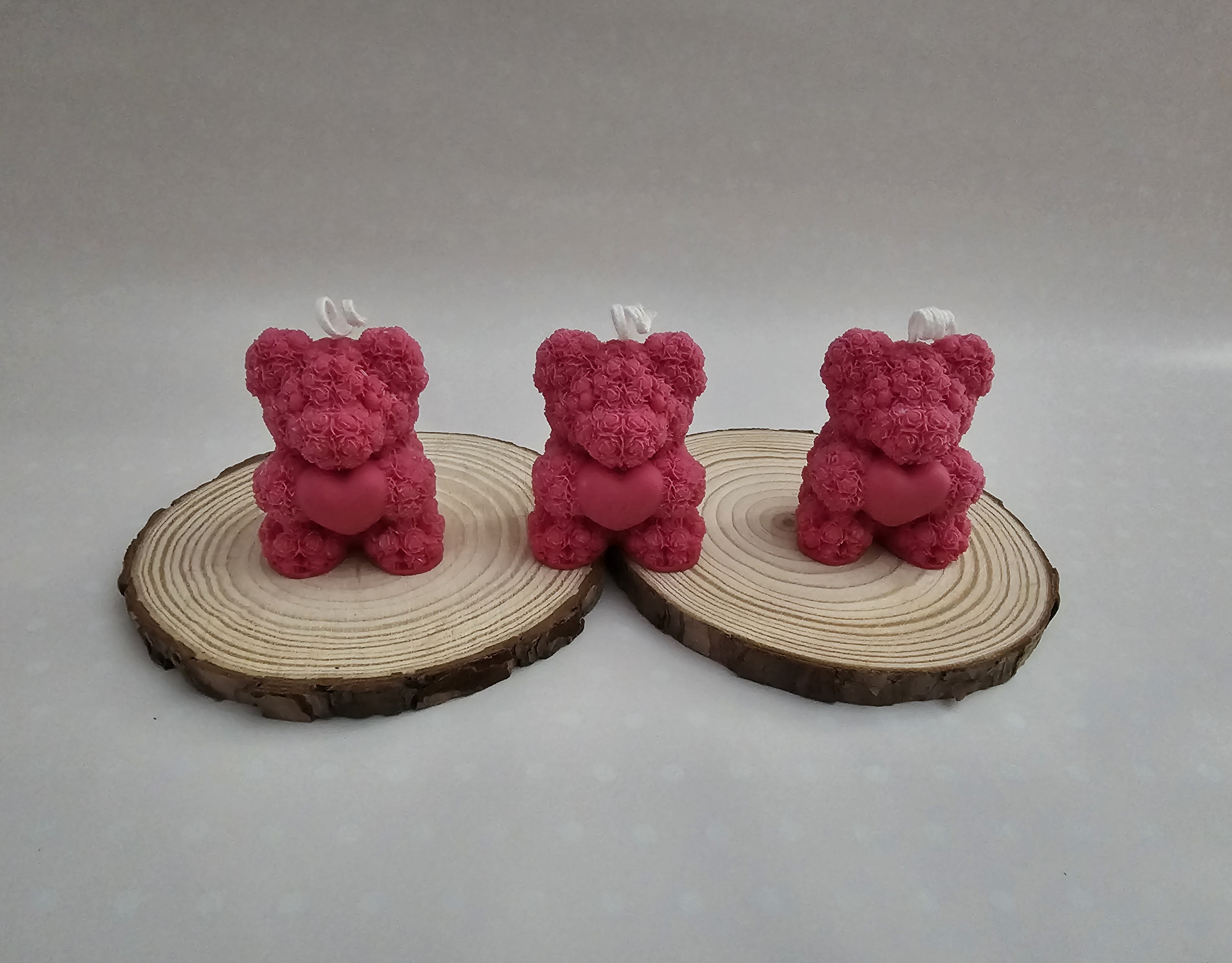 Velas ositos corazón