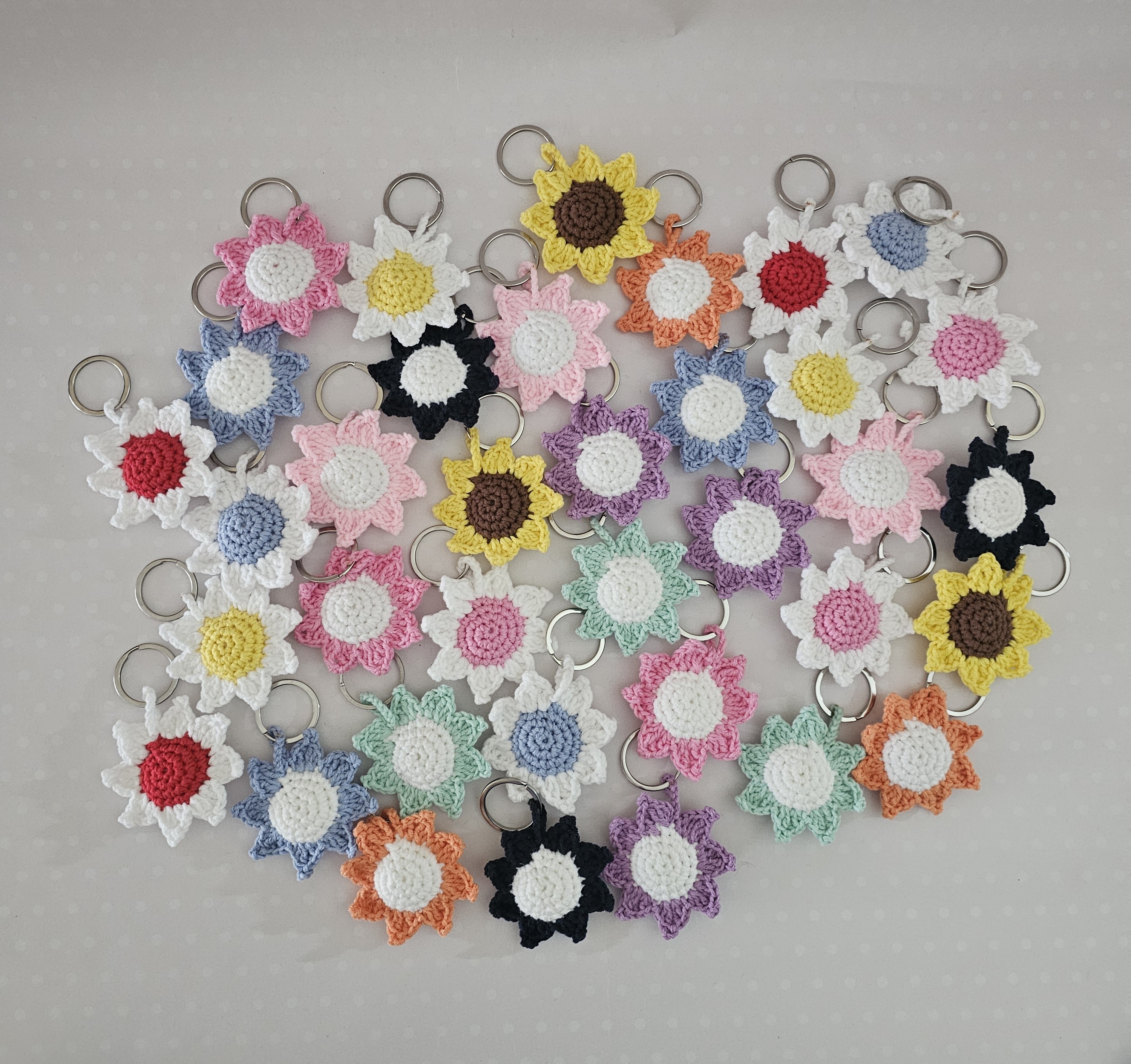 Llaveros flores