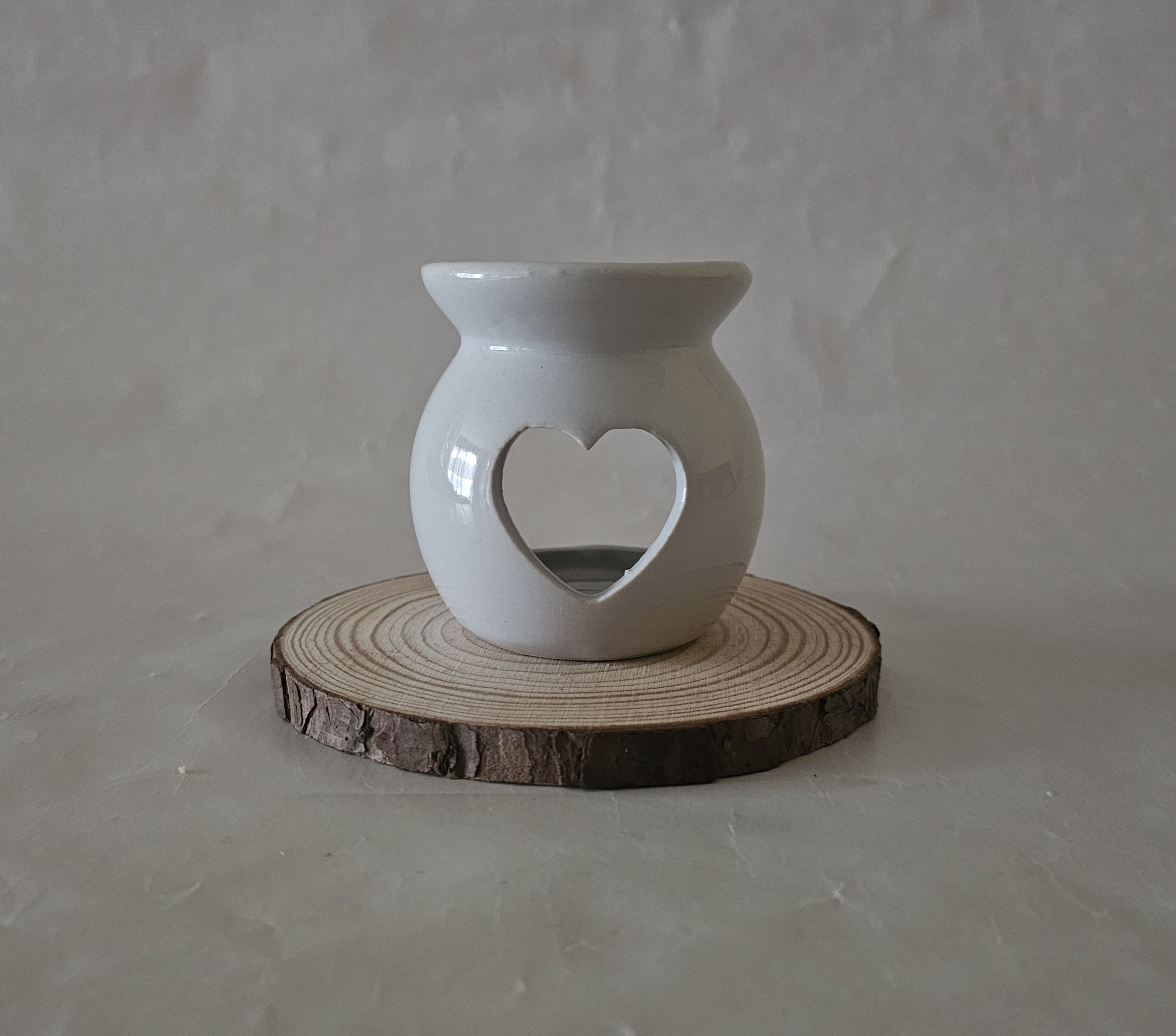 Quemador corazón blanco