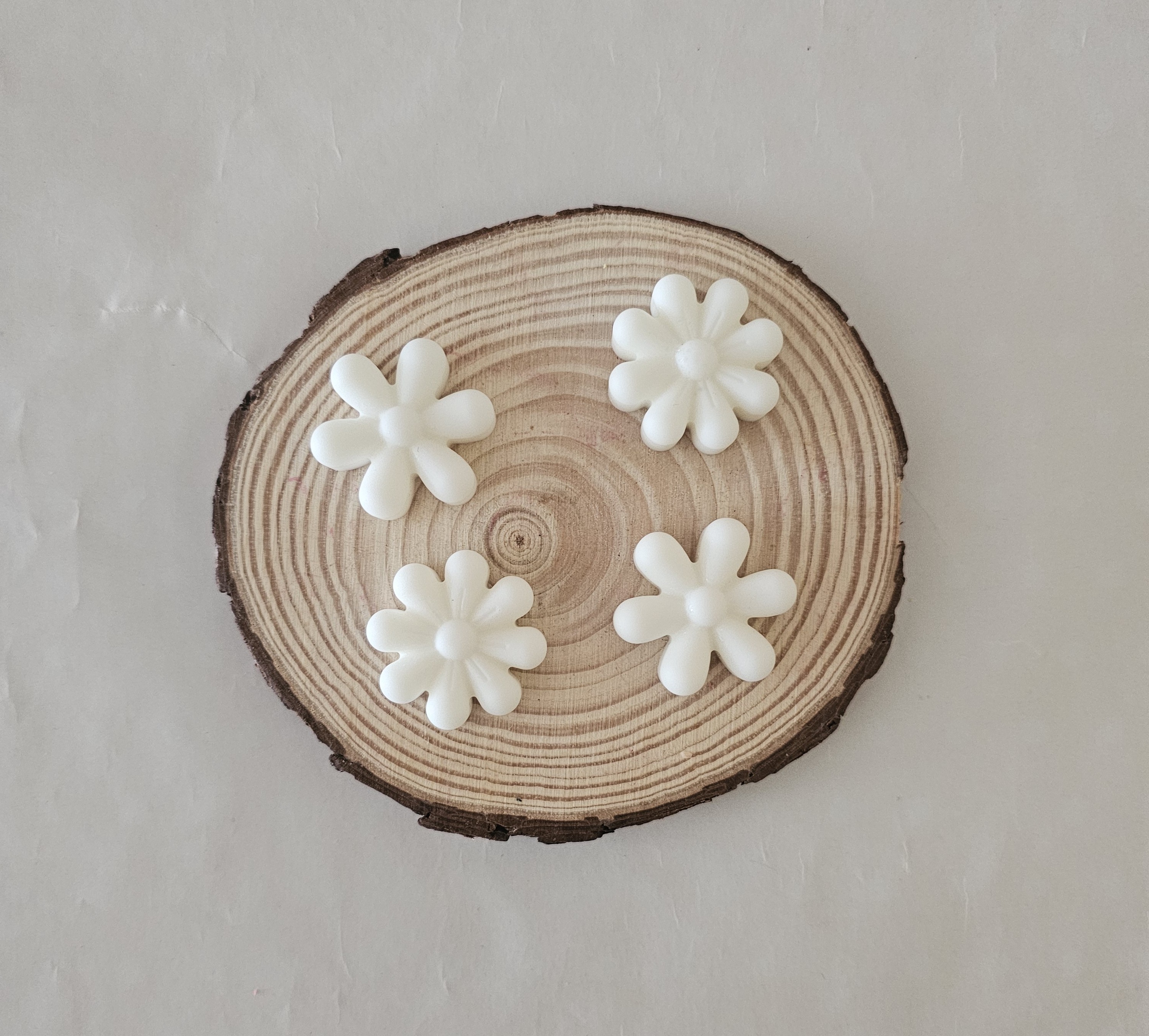 Wax melts flores blancas