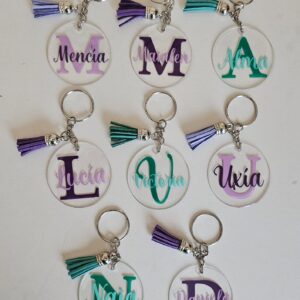 Llavero inicial + nombre