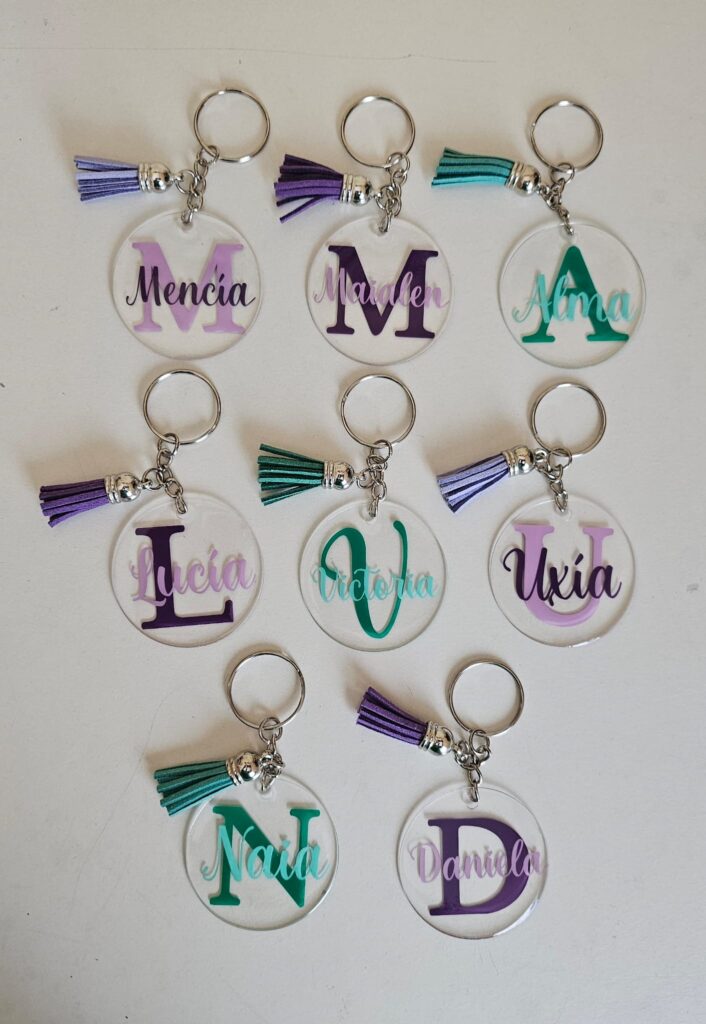 Llavero inicial + nombre