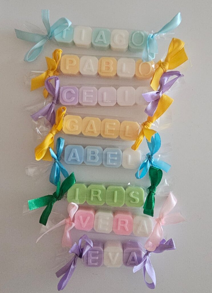 Jabones personalizados caramelo