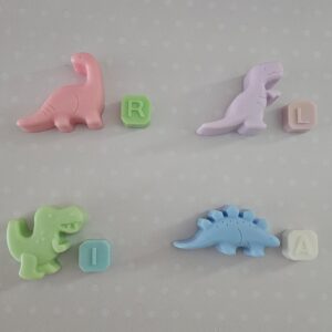 Jabón dinosaurio XL + inicial