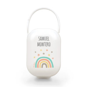 Cajita portachupetes deco arcoiris soft