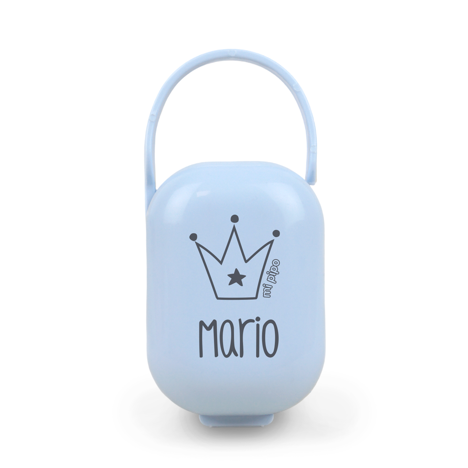 Cajita portachupetes personalizado corona