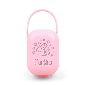 Cajita portachupetes personalizada unicornio