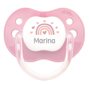 Chupete personalizado arcoiris blush
