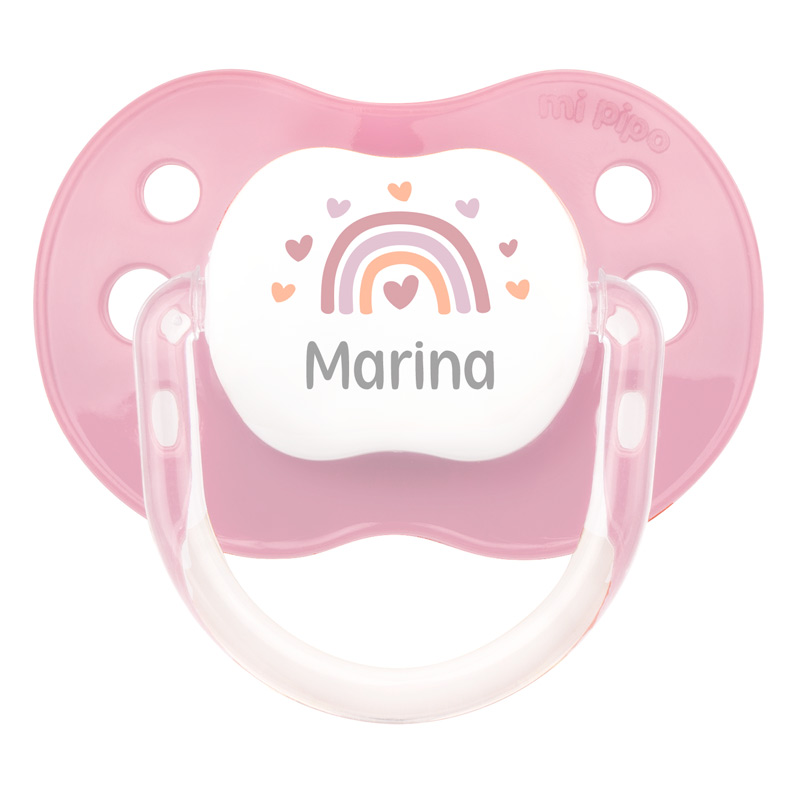 Chupete personalizado arcoiris blush