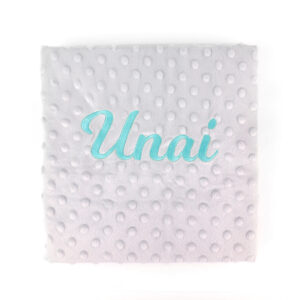 Mantita personalizada gris