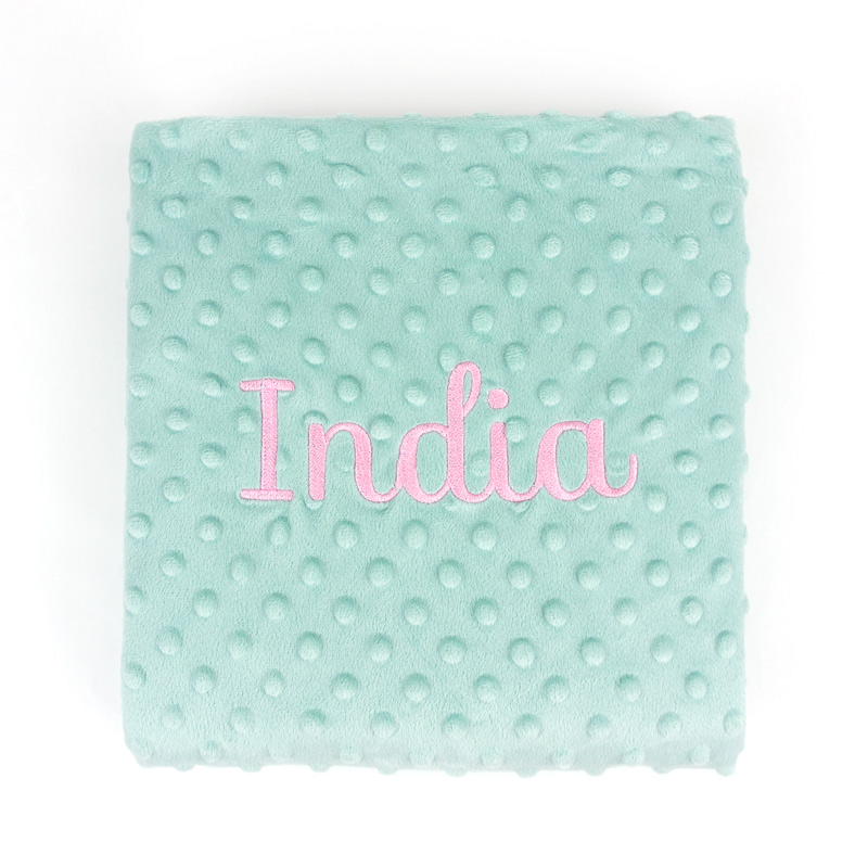 Mantita personalizada menta